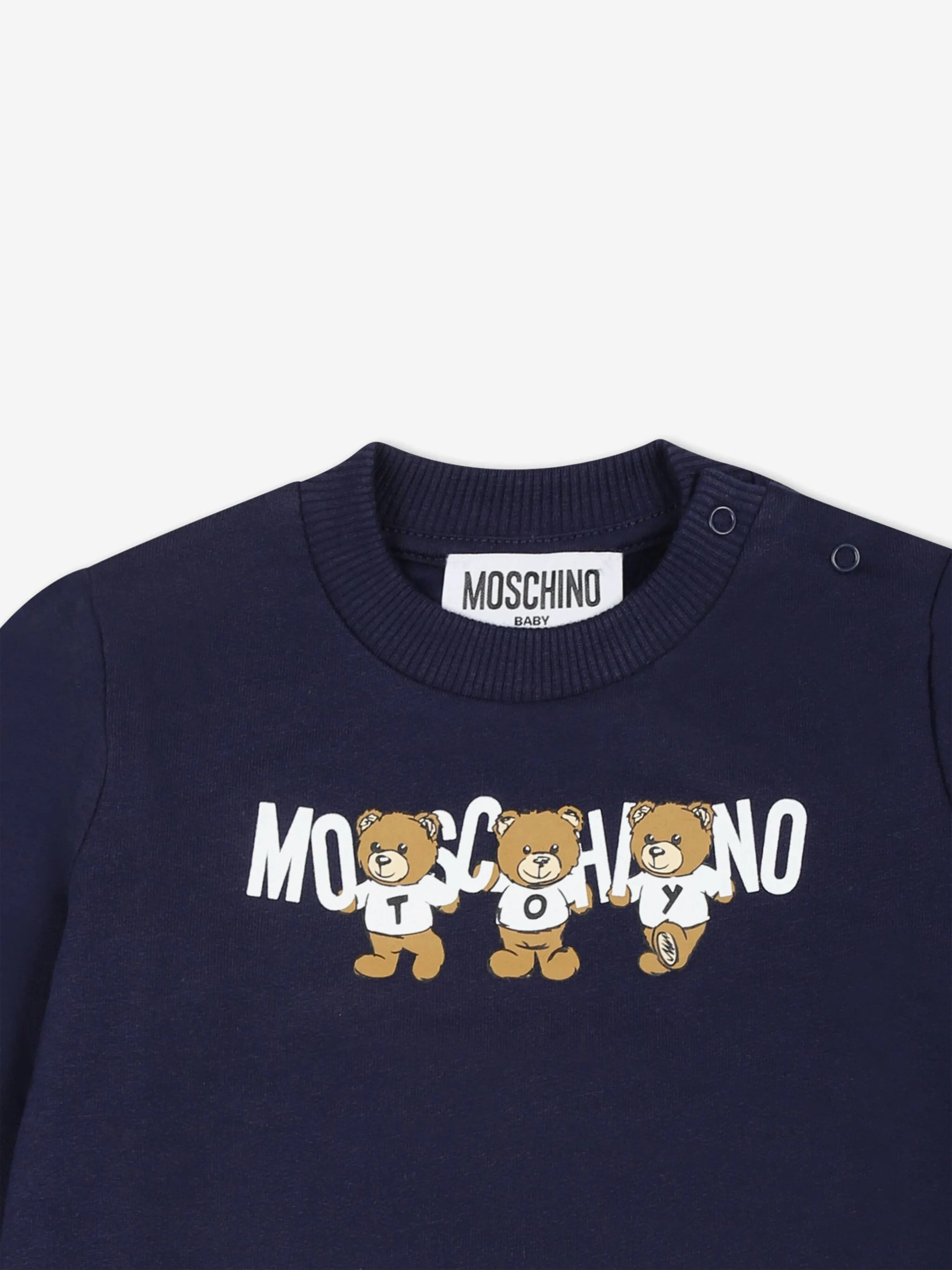 Moschino Baby Bear Logo Sweatshirt in Navy