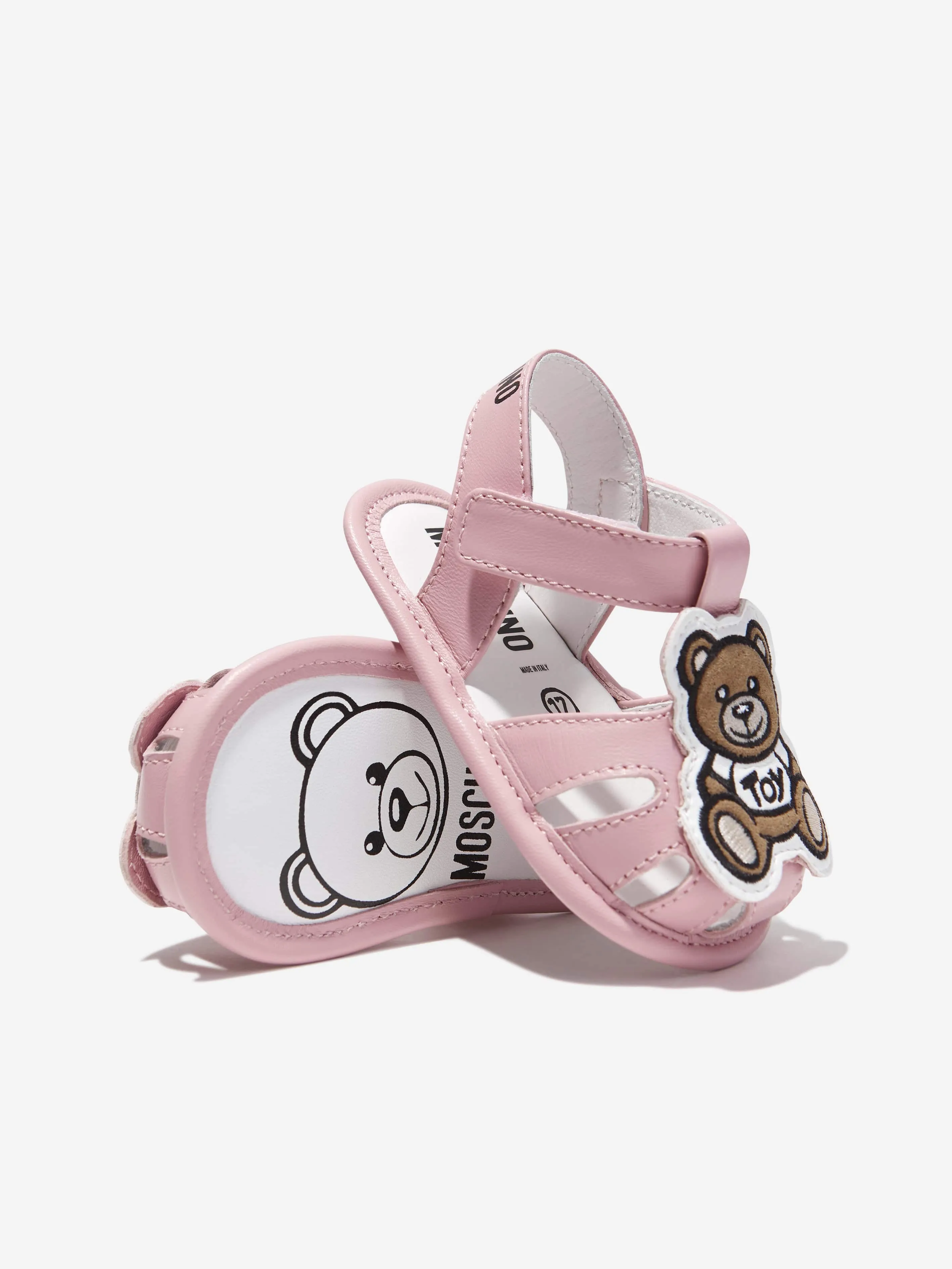 Moschino Baby Girls Teddy Bear Sandals in Pink