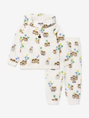 Moschino Baby Teddy Bear Tracksuit in Ivory