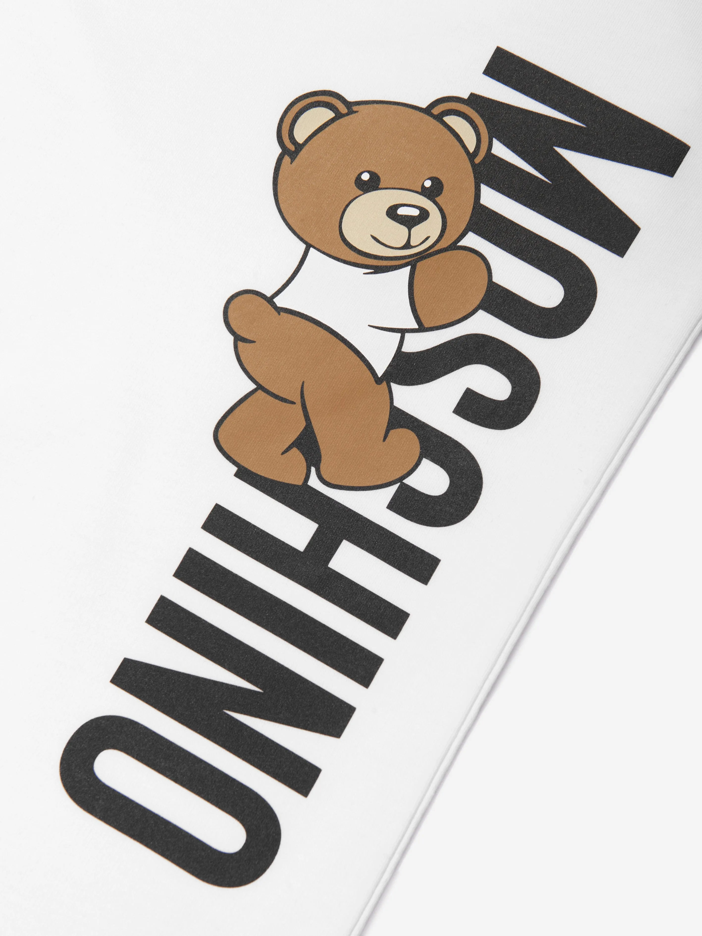 Moschino Baby Teddy Logo Blanket in White (70cm)