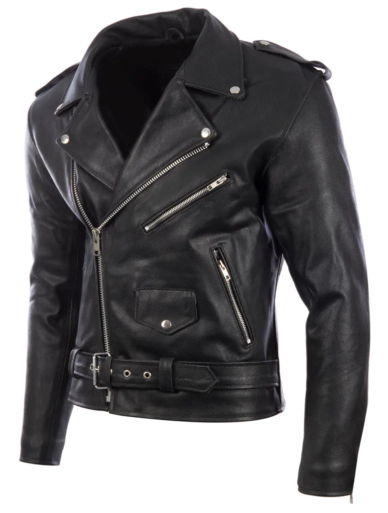 N2KG Men's Biker Jacket - Black