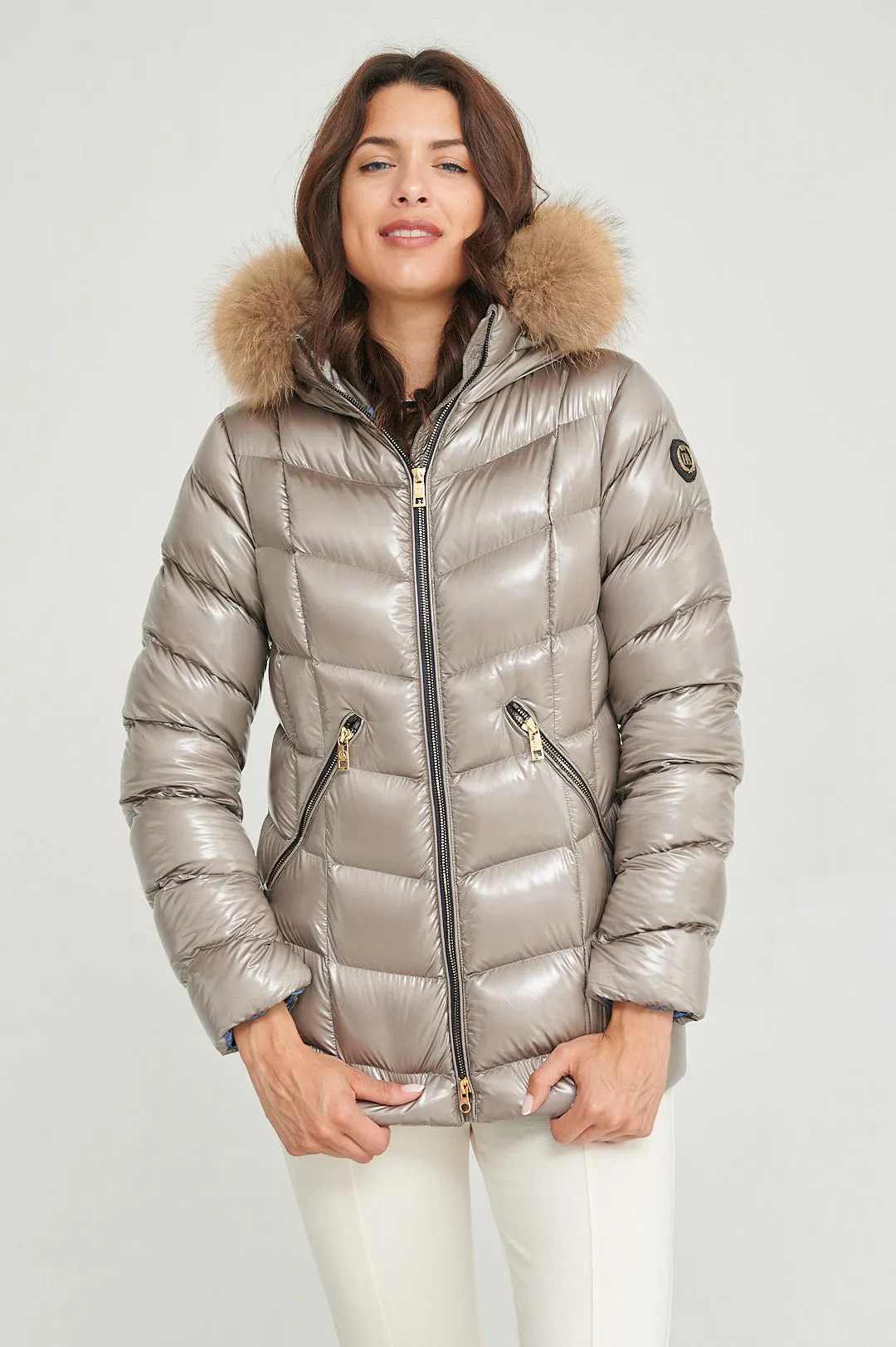 Navara Women Puffer Jacket SILVER