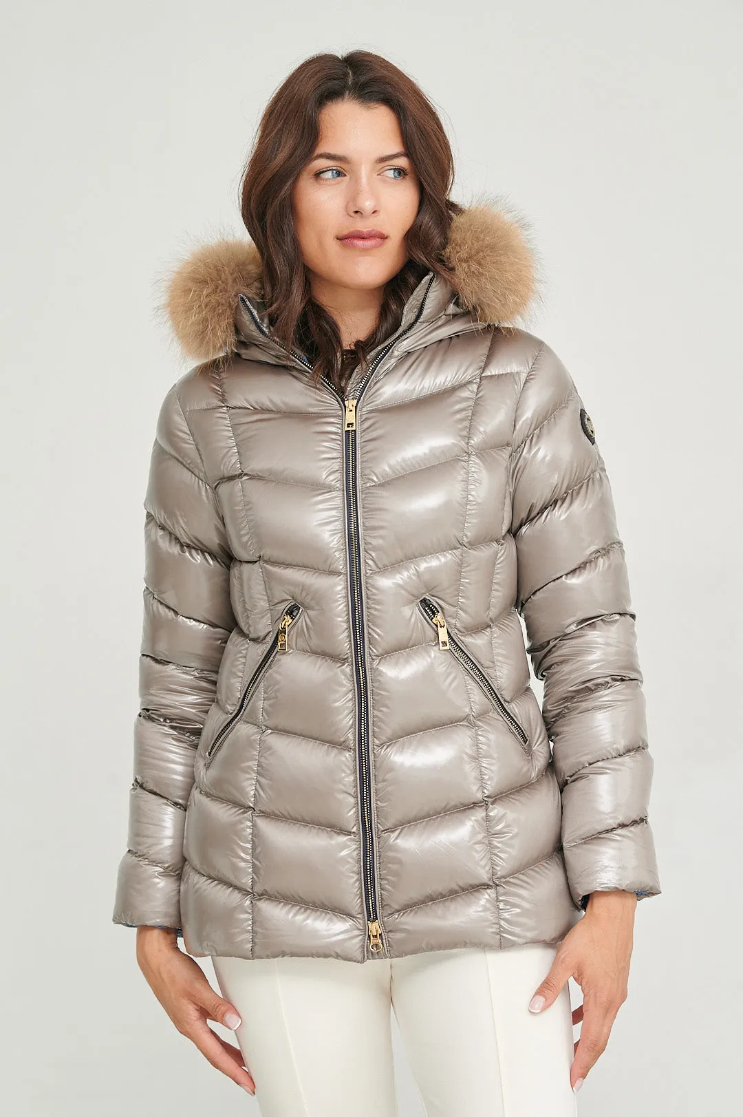 Navara Women Puffer Jacket SILVER