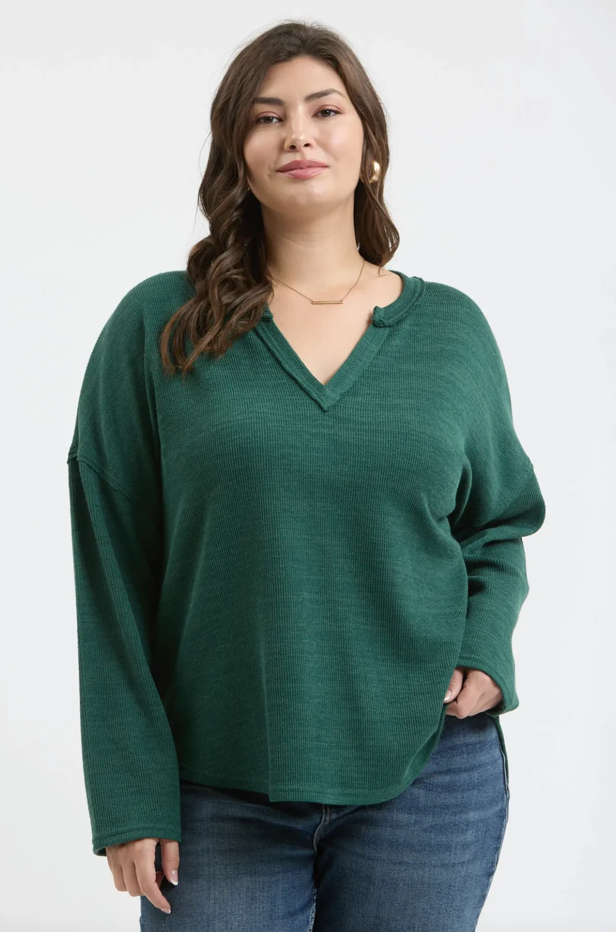 Notch Neck Knit Top - 3 Colors! - FINAL SALE