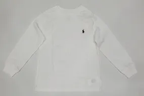 Nwt Kids Polo Ralph Lauren White Small Pony  L/S Tee (2T-7)