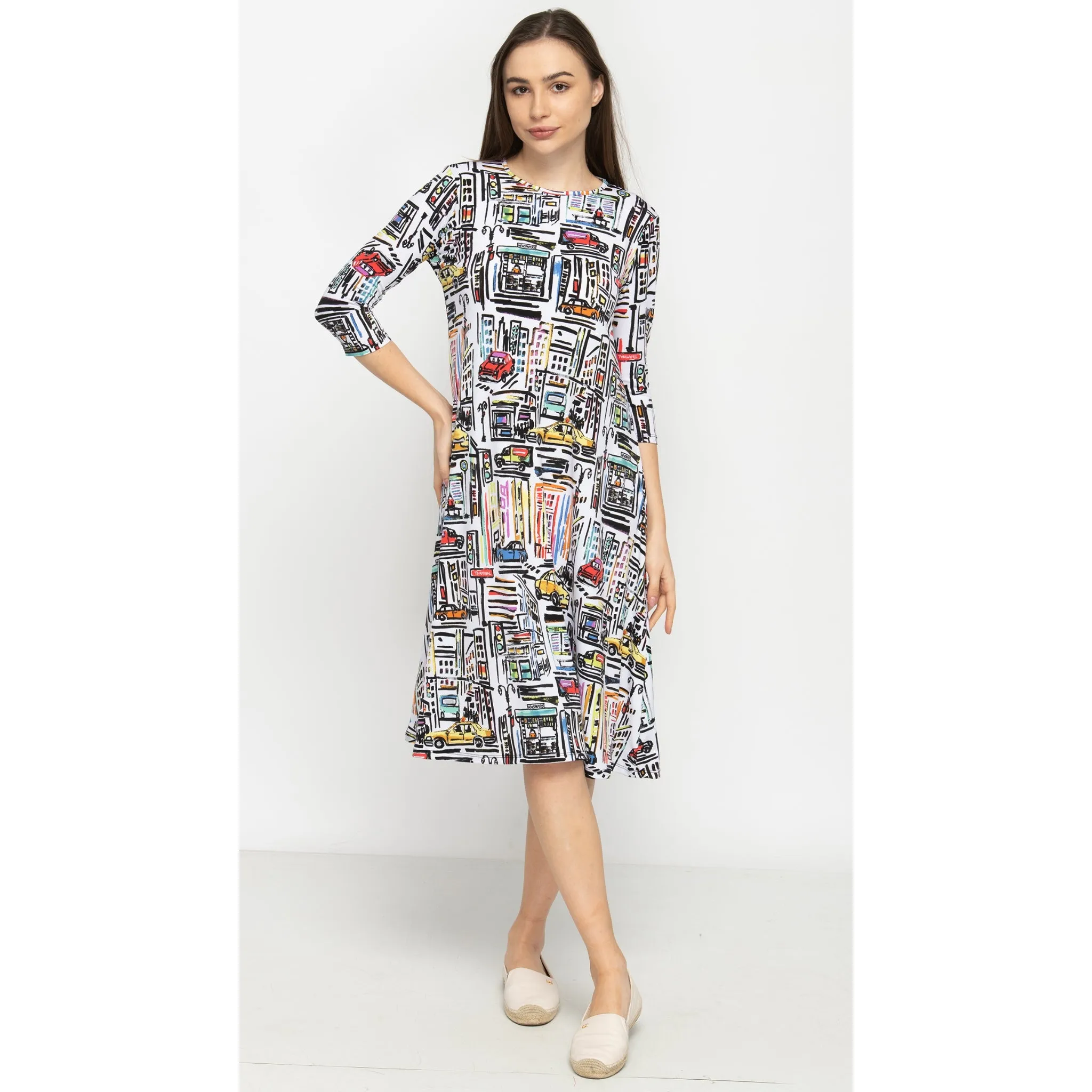 NYC Landscape Penny Dress