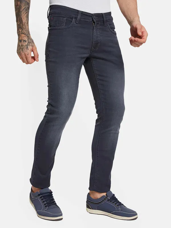 Octave Men Skinny Fit Mid-Rise Light Fade Stretchable Jeans