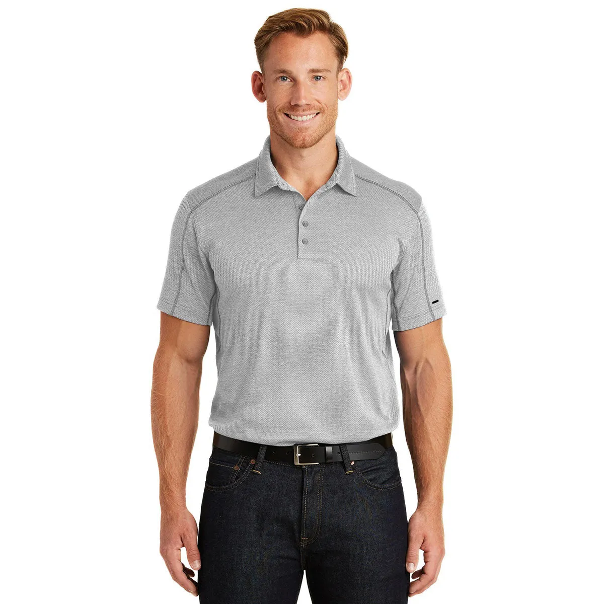 OGIO Men's Rogue Grey/White Orbit Polo