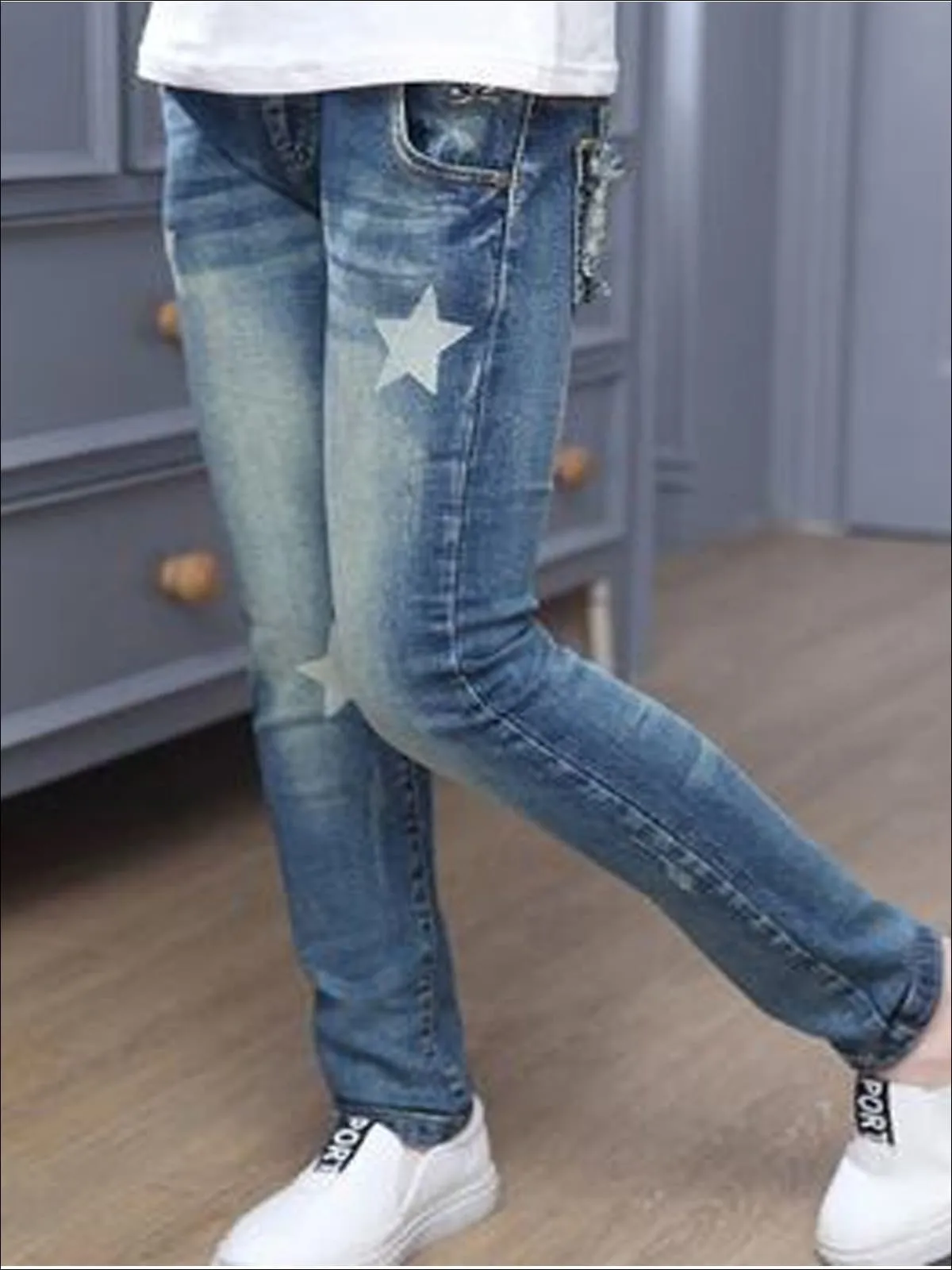 Oh My Stars Mid Wash Skinny Jeans