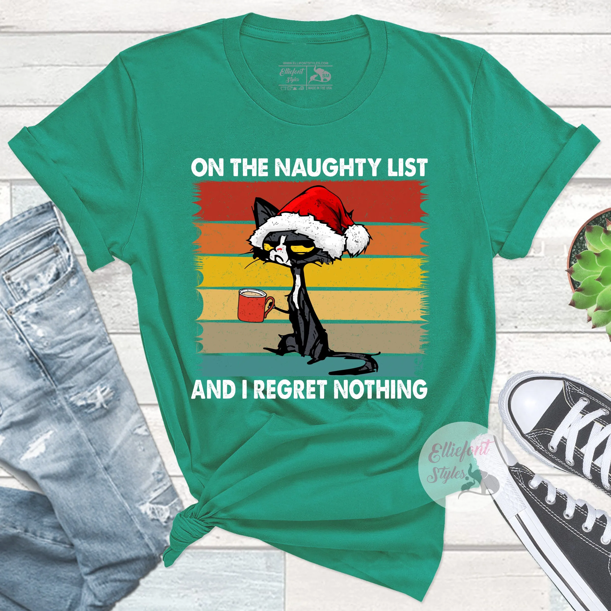 On The Naughty List I Regret Nothing Shirt