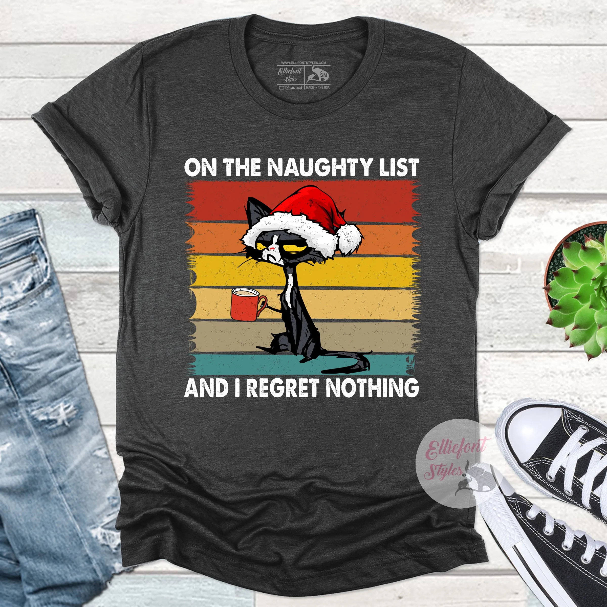 On The Naughty List I Regret Nothing Shirt