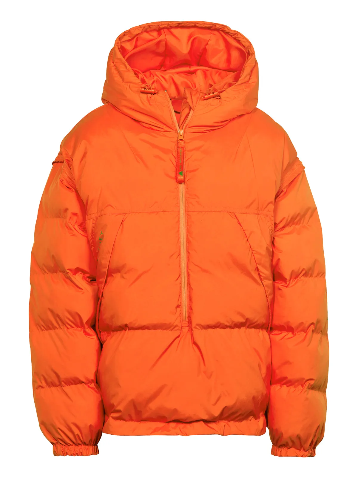 Orange Pull On Puffer Jacket