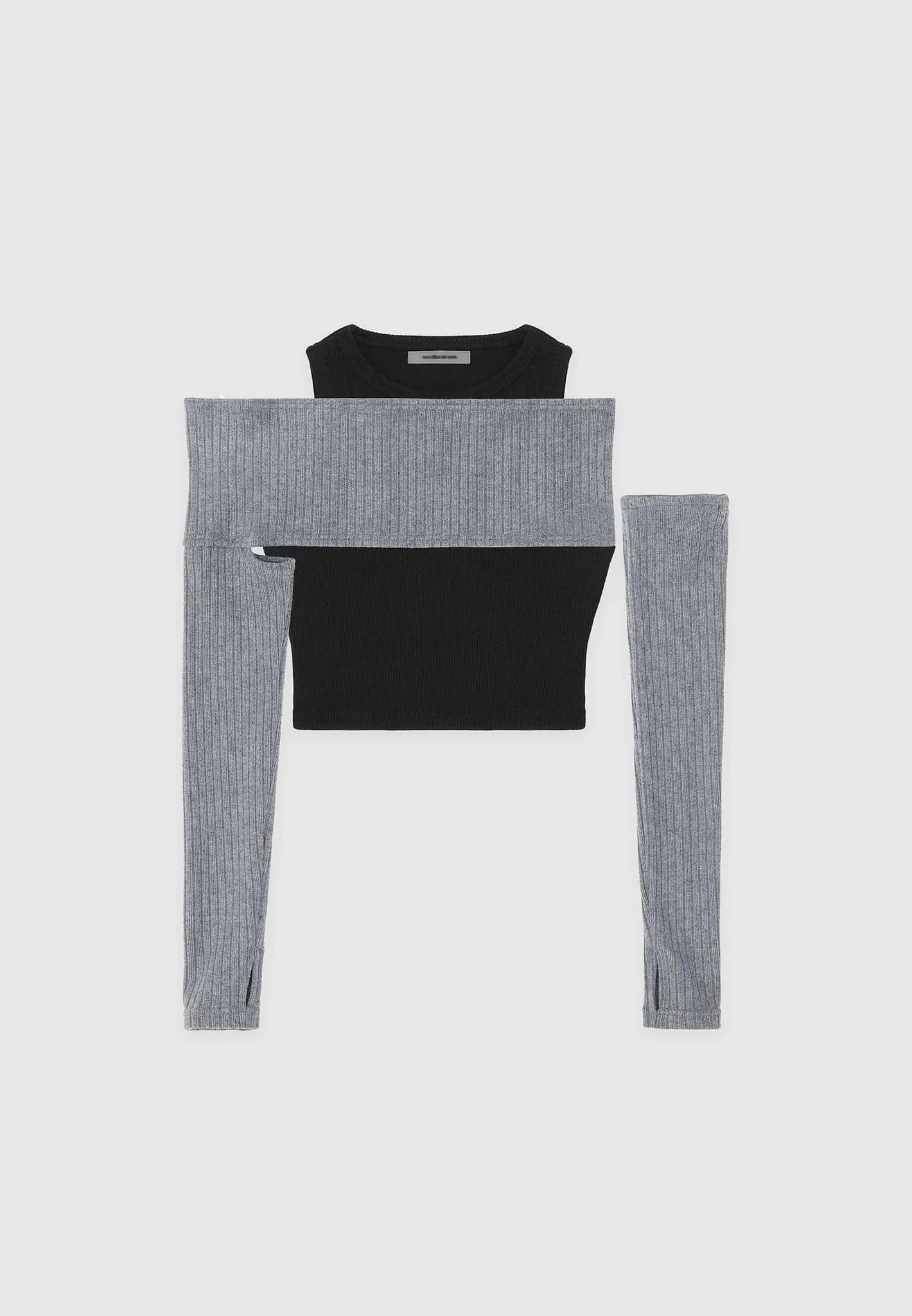 Overlay Knit Crop