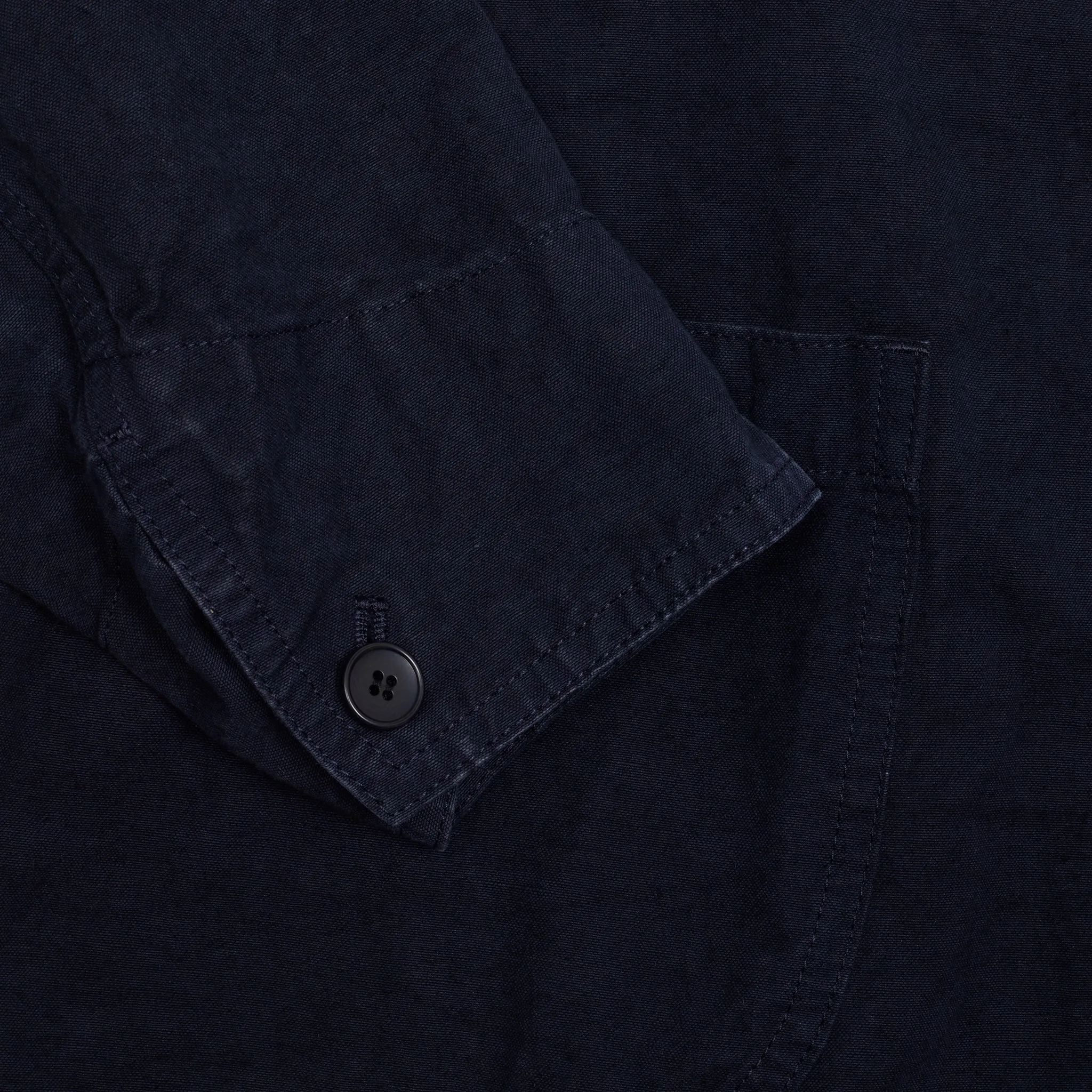 Pas de Calais Cotton Linen Jacket in Navy