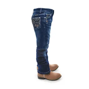 Pure Western Girl's Lola Slim Leg Jean Midnight