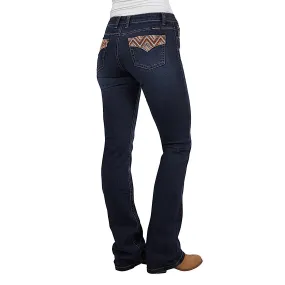 Pure Western Women's Ivy Relax Rider Jean 36L Midnight