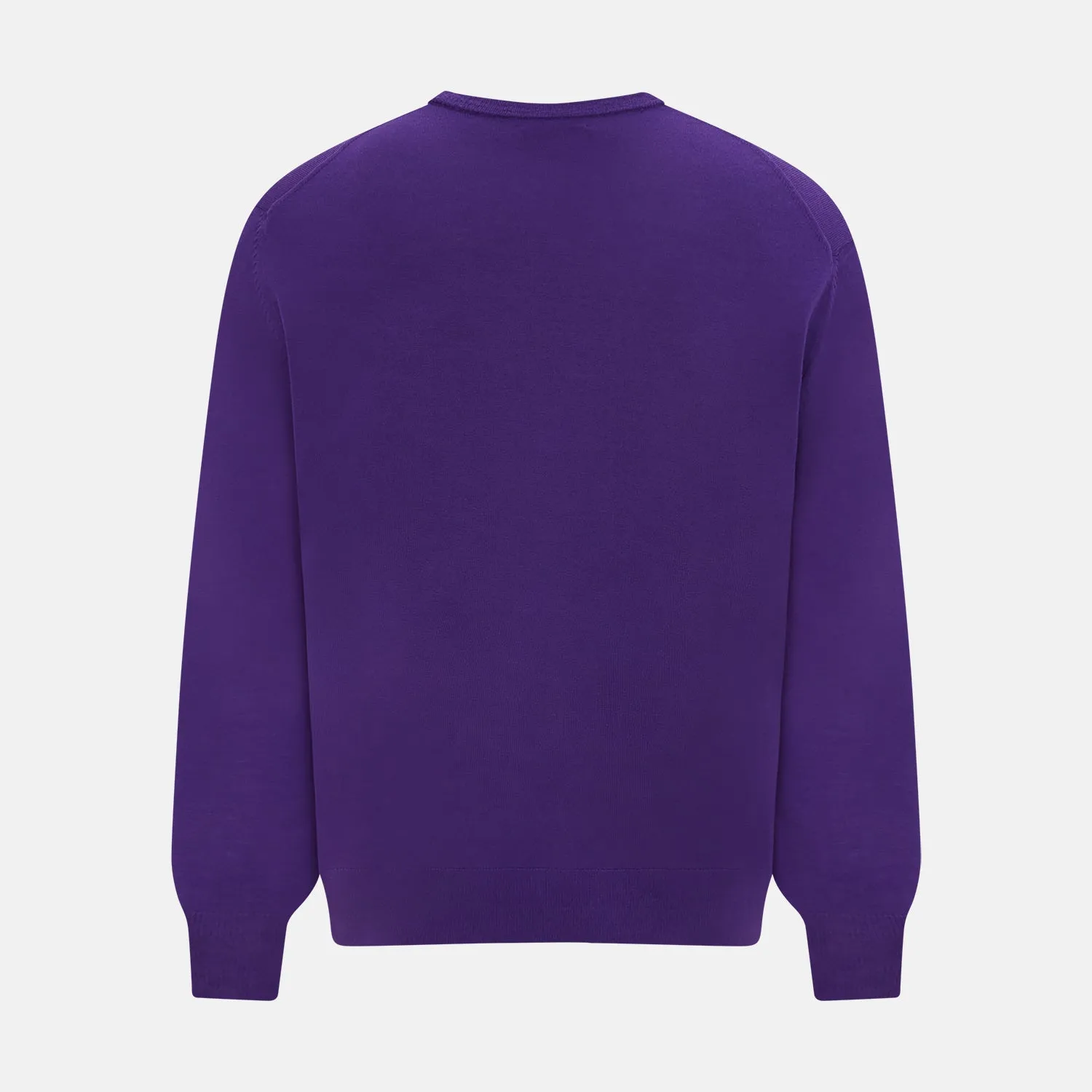 Purple Merino Round Neck Jumper