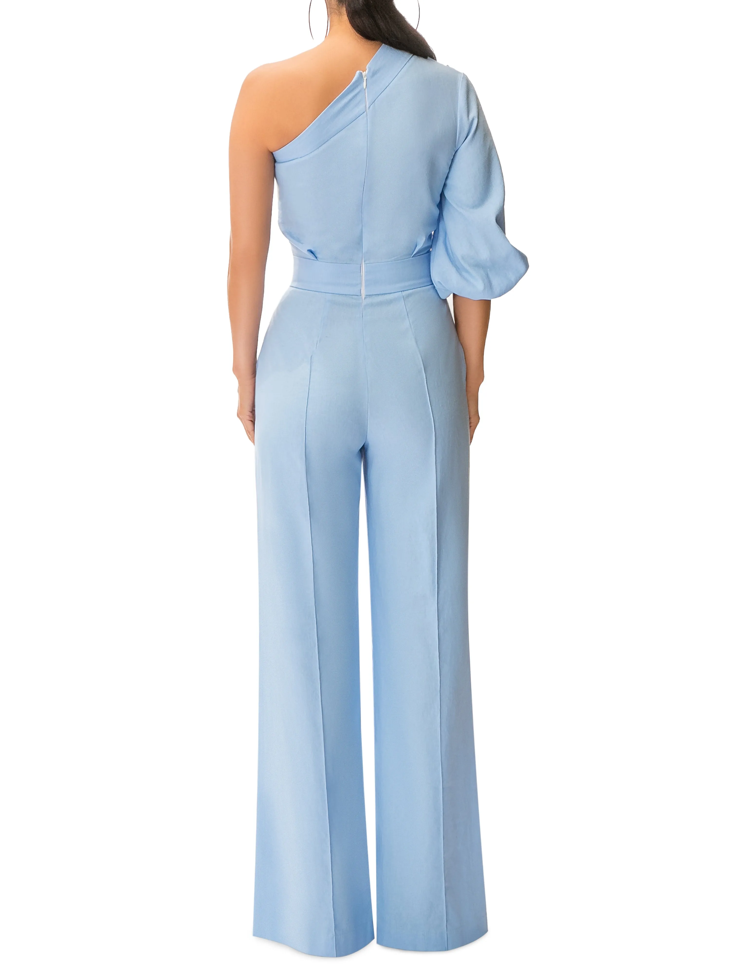 "Sonoma" Blue One Shoulder Jumpsuit