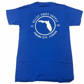 RELIEF FLORIDA T SHIRT ROYAL