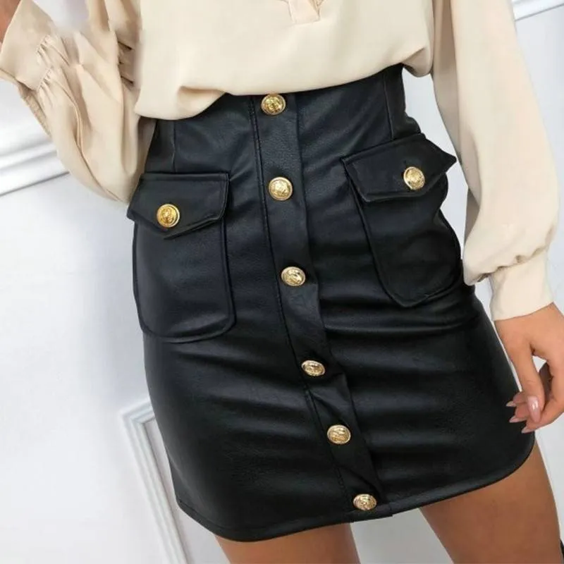 Rock n Cute Faux Leather Skirts