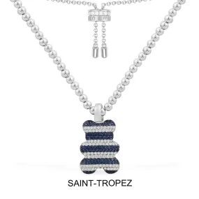 Saint-Tropez Yummy Bear Adjustable Necklace with Beads