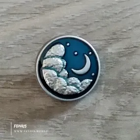 Silver Moon & Stars Buttons | Fenris Jewelry