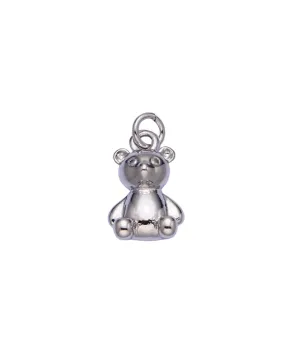 Silver Teddy Bear Charm