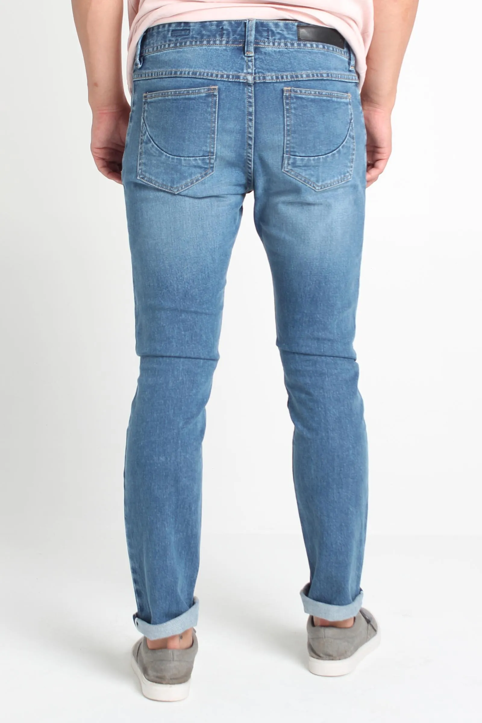 Skinny Fit 5-Pocket Jeans With Button-Fly