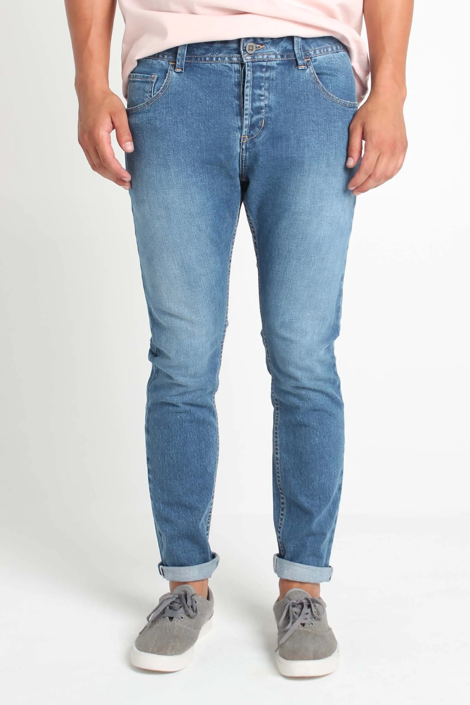 Skinny Fit 5-Pocket Jeans With Button-Fly