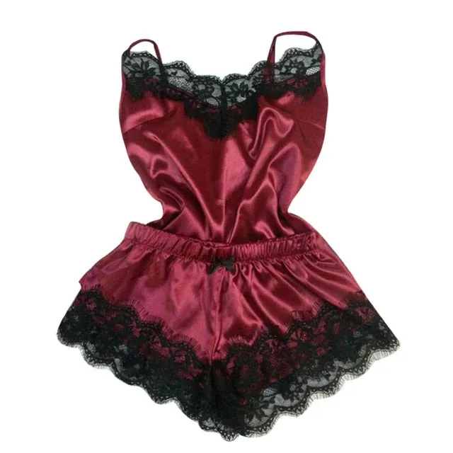 slip Fashion Lace Sleepwear Lingerie Nightdress