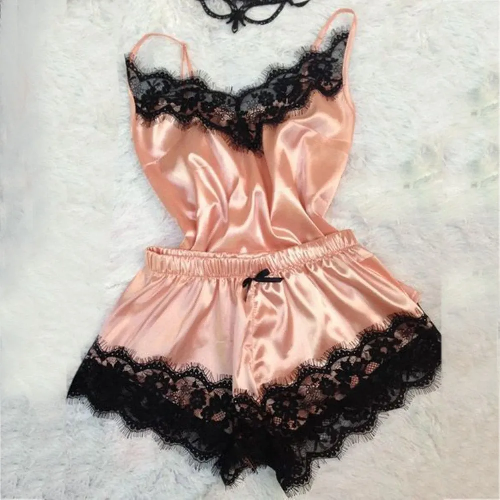 slip Fashion Lace Sleepwear Lingerie Nightdress