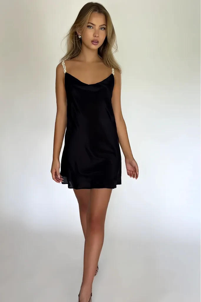 SOFIA MINI DRESS - NIGHT NYMPH SILK