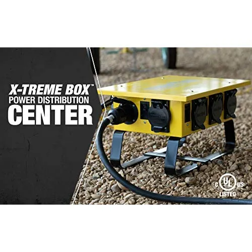 Southwire 50A Temp PWR X-TREME Box 6-Straight Blade SLED Base