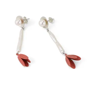 Strawberry Thief Dangle Earrings by Sorrel Van Allen