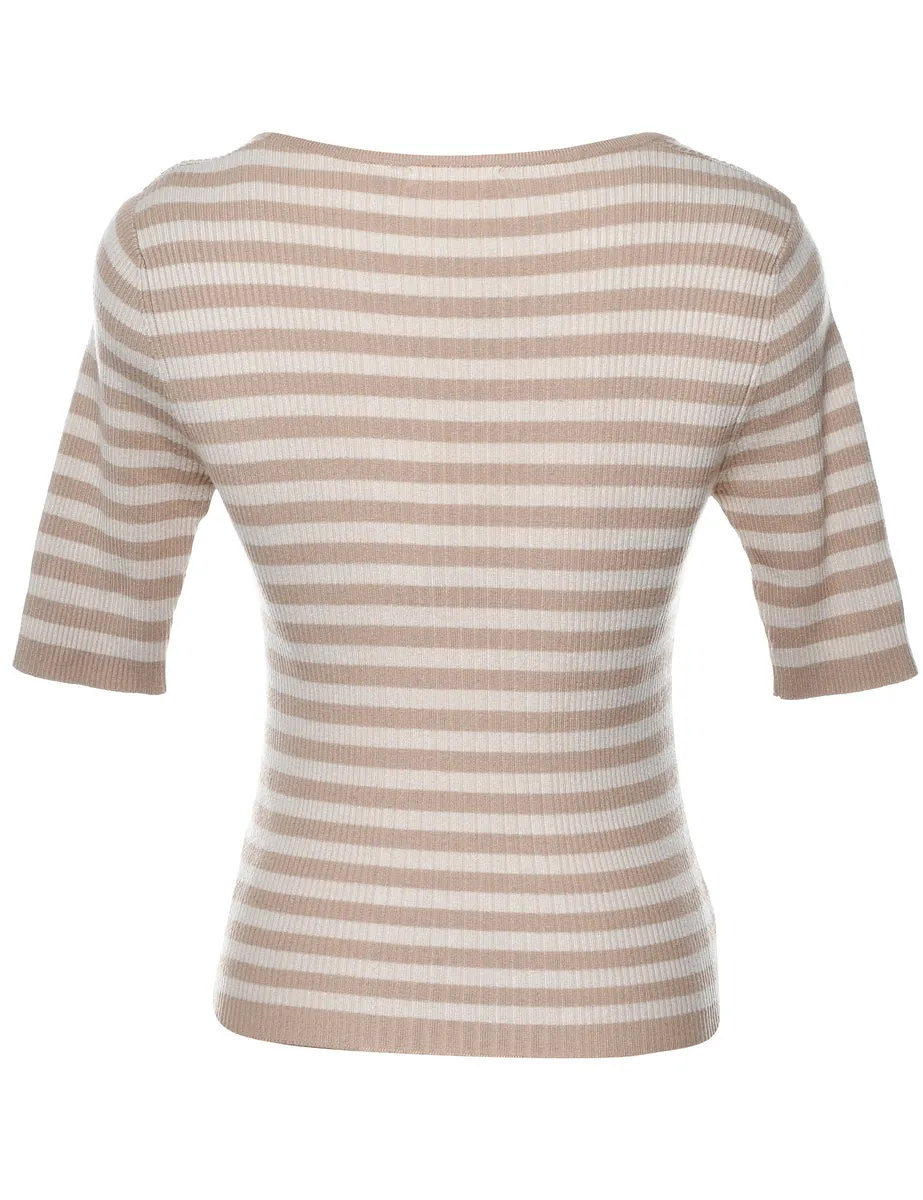 Striped Pattern Jumper - M