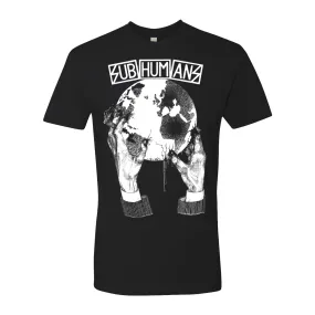 Subhumans - Hands Earth - Black - T-Shirt