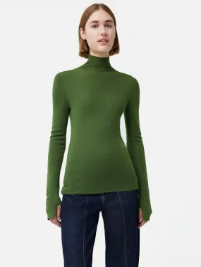 Superfine Merino Jumper | Green