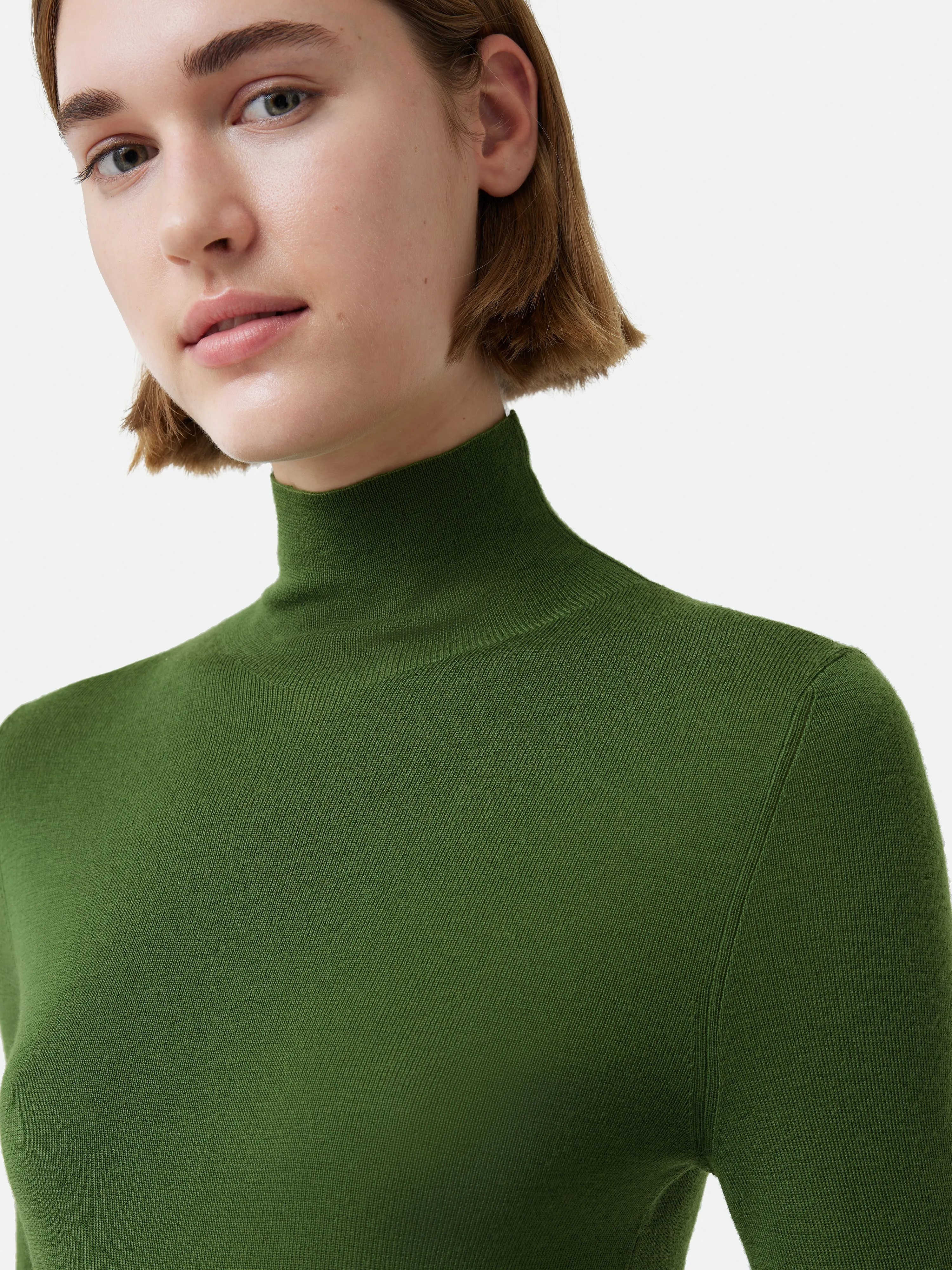 Superfine Merino Jumper | Green