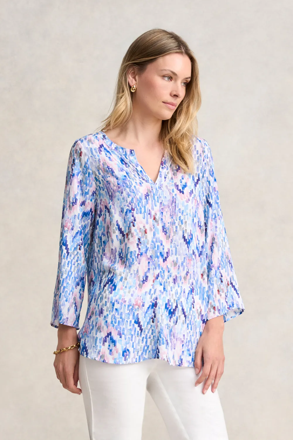 Swing Hem Tunic - Abstract Texture