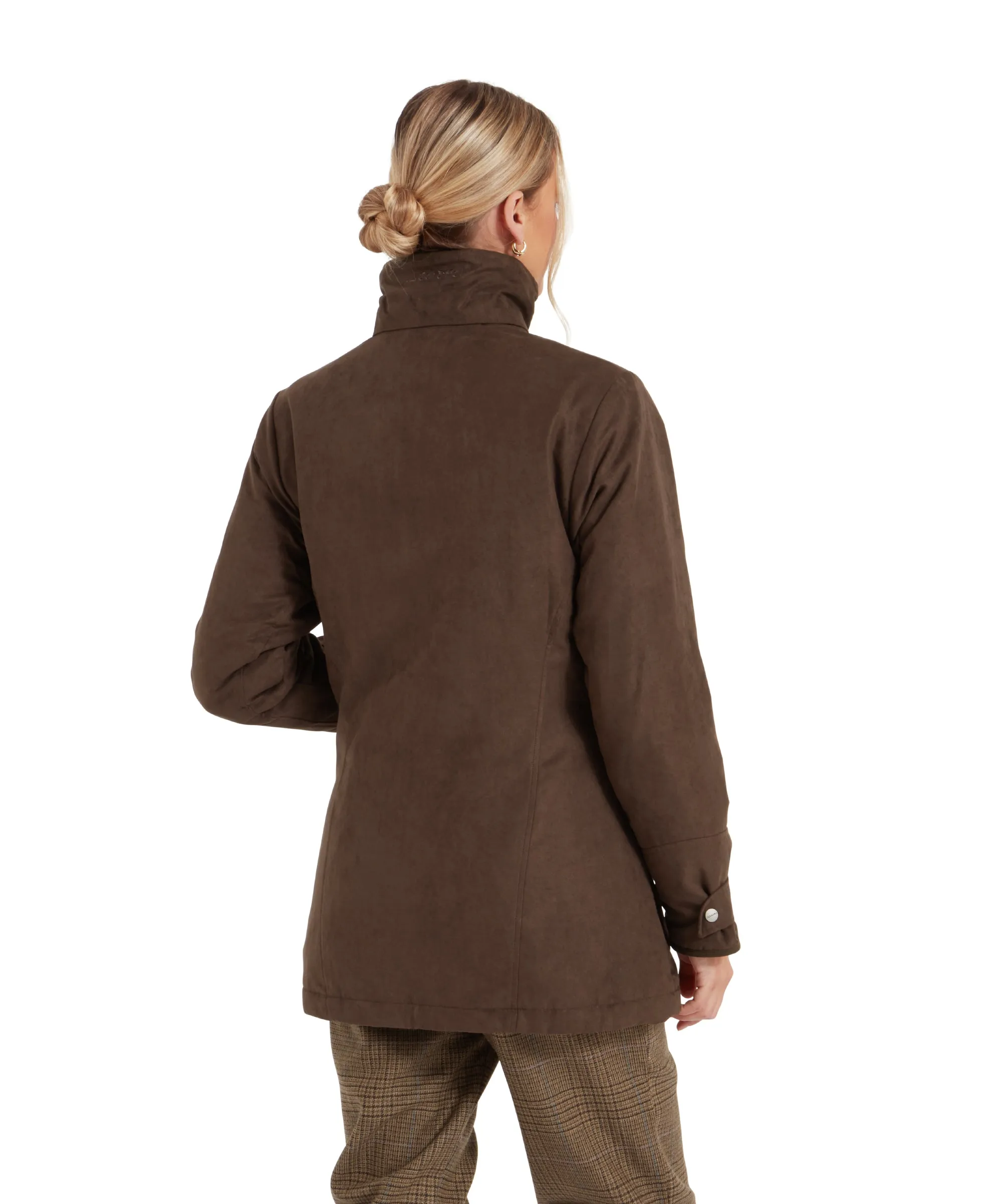 Teal Shooting Coat - Coffee Bean