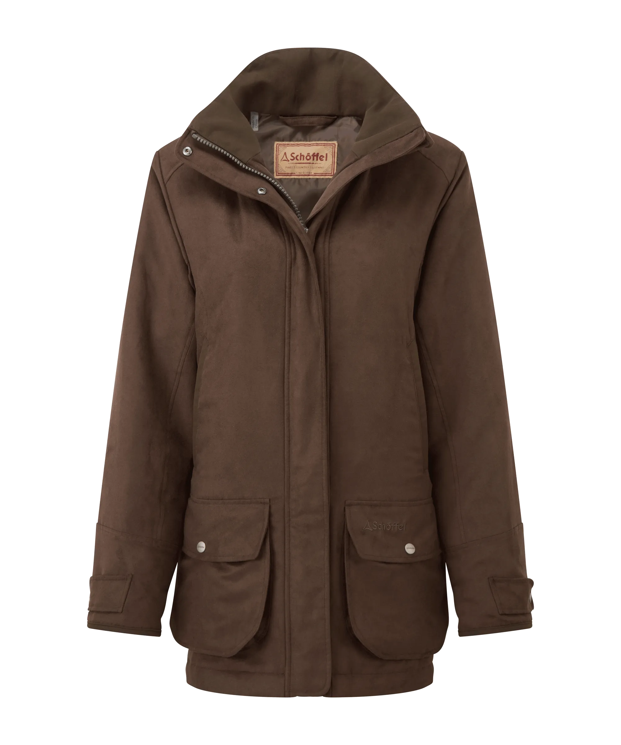 Teal Shooting Coat - Coffee Bean