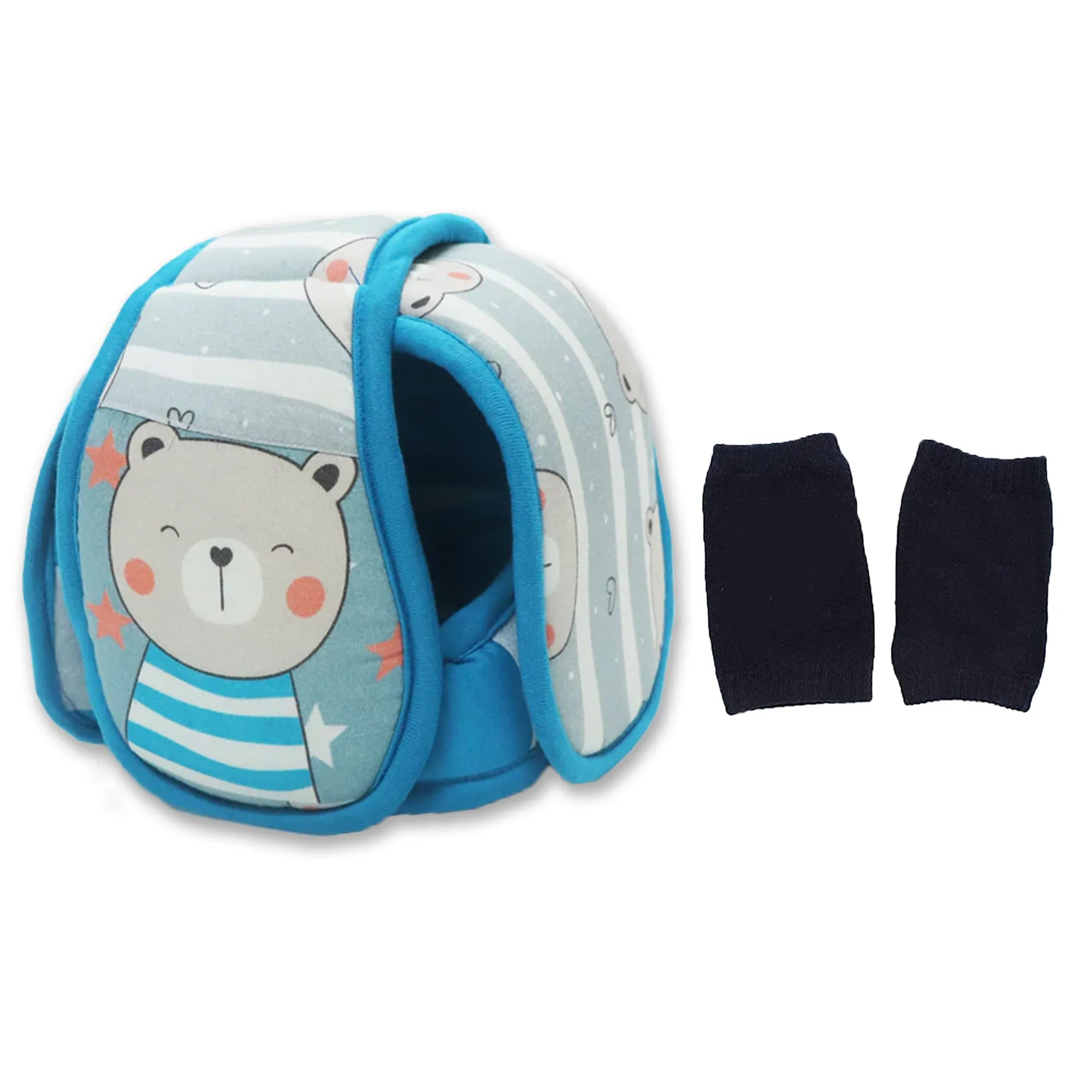 Teddy- Kradyl Kroft Baby Safety Helmet  With Kneepads