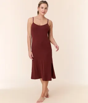 The Barreta Dress - Wide Rib - Mahogany