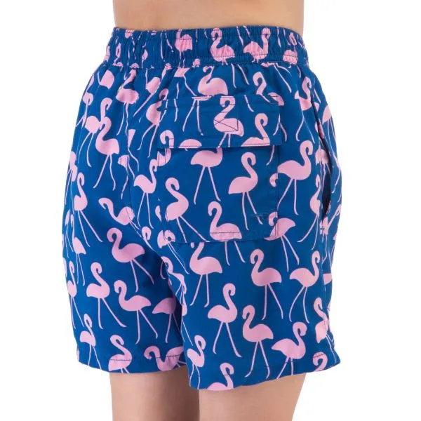 TOM & TEDDY - Boy's Shorts  (Rose Blue & Flemingo)