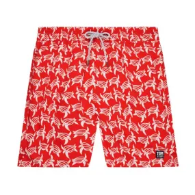 TOM & TEDDY - Men's Shorts  (Red & White Turtles)