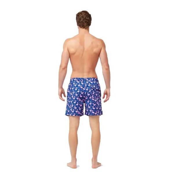 TOM & TEDDY - Men's Shorts  (Rose Blue & Flamingos)