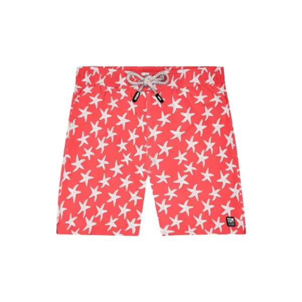 TOM & TEDDY - Men's Shorts (Rose & Blue Starfish)