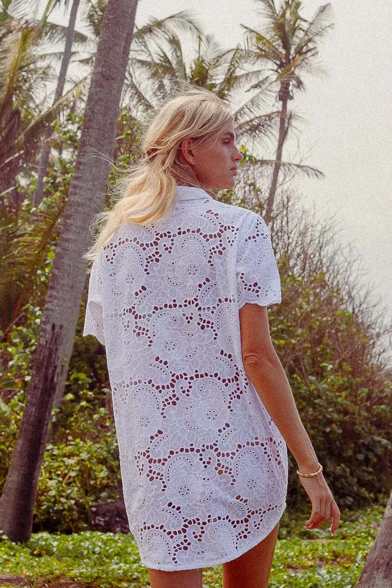 Ulluwatu Lace Shirt Dress