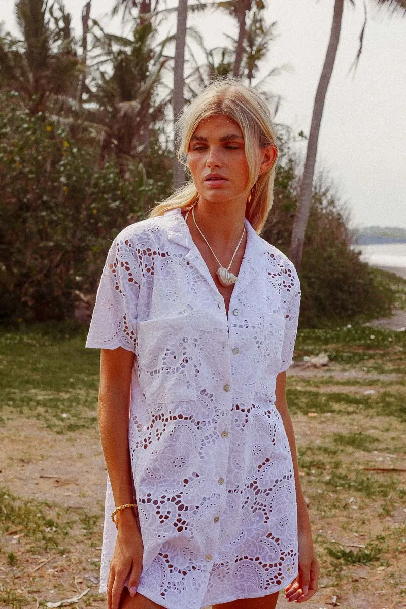 Ulluwatu Lace Shirt Dress