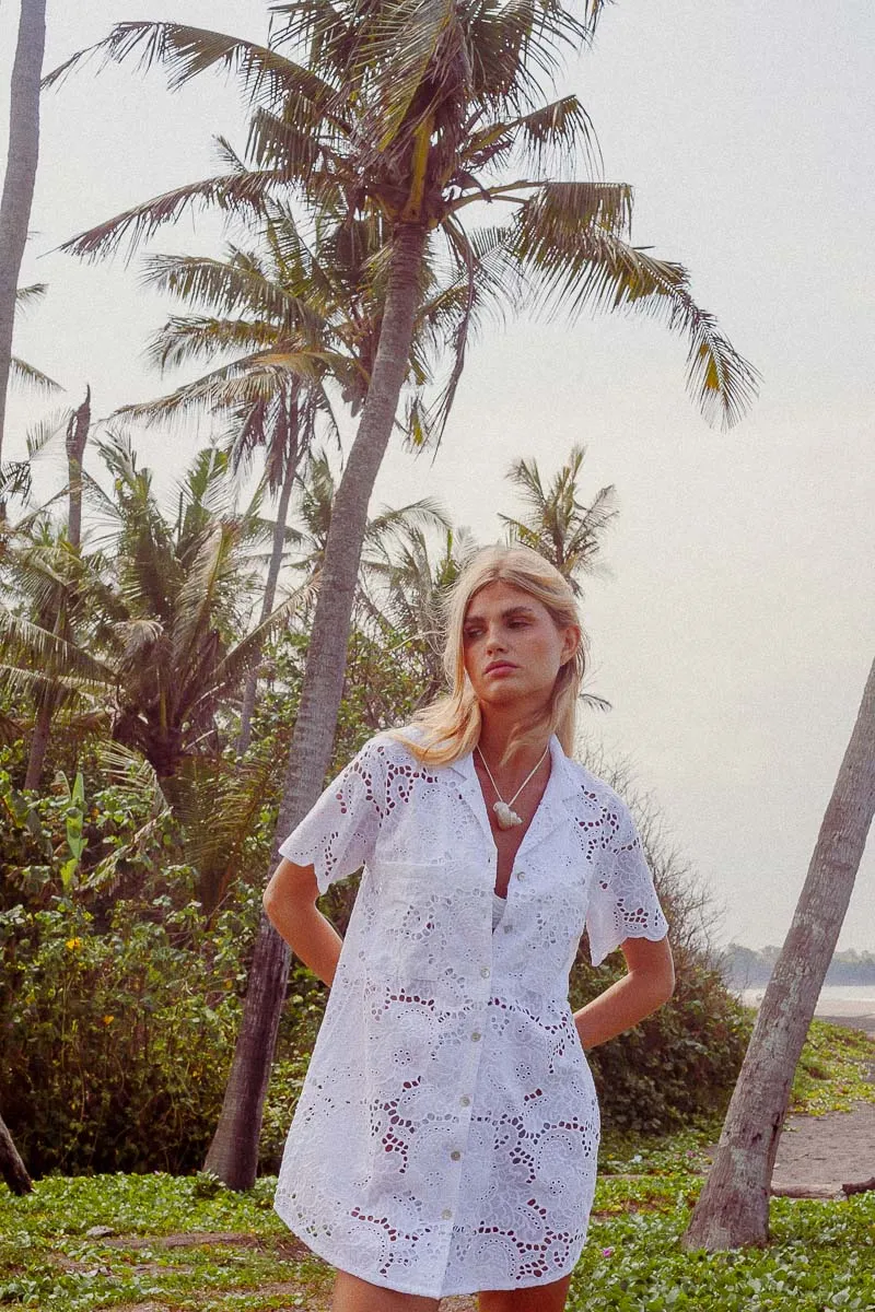 Ulluwatu Lace Shirt Dress